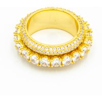 High Quality Round Brilliant Cut Wholesale and Moissanite Eternity 10K 14K 18K Solid Gold Lab Grown Diamond Engagement Ring