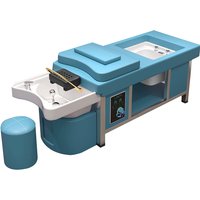 Luxury High-End Salon Pedicure Shampoo Bed Modern Electric Head Spa Water Circulation Hair Washing Chair Massage Table