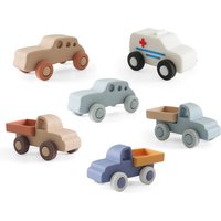 Natife Custom Education Silicone Baby Mini Ambulance Car Toy for Kids 0-24 Months