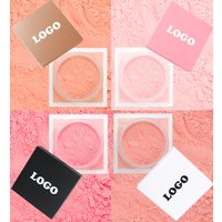 New 6 Colors Loose Powder Blush Highly Pigmented Waterproof Vegan Natural Shimmer Face Blusher Private Label