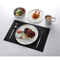 28 Piece Marbled Ceramic Dinnerware Set