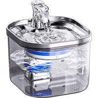 Stainless Steel Pet Water Dispenser Automatic Circulation Filter Dog Cat Water Fountains Smart Pet Cat Fountain