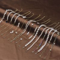 New Arrival Dainty Classic Adjustable 14K Gold Plated 925 Sterling Silver Cultured Freshwater Pearl Bracelets for Women Girl