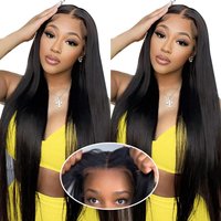 Wear and Go Glueless Wigs Human Hair Pre Cut 13x4 Straight Lace Front Wigs Human Hair Pre Plucked HD Lace Frontal Wigs