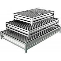 Stainless Steel Dog Toilet Removable Tray Household Anti-Skid Large-Capacity Grid Double-Layer Design Pet Toilet Training Tray