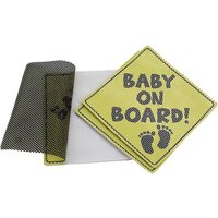 Custom Perforated Car Window One Way Vision Vinyl Sticker Baby on Board Decal Sign Sticker for Car