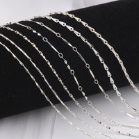 Assorted Classic Basic Chains Manufacturer S925 Sterling Silver Melon Seed Chain Barleycorn Mobius Chain for DIY Jewelry Making