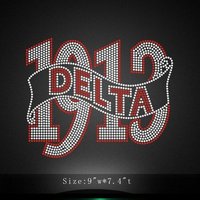 Delta Sigma Theta Rhinestone T Shirt Transfer Design