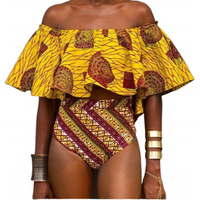 Strapless African Print Bikini