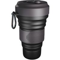 Wholesale custom logo reusable foldable travel mug silicone collapsible coffee cup