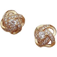 925 Sterling Silver Crystal Four Leaf Clover Earrings Women Simple Fashion Wedding Jewelry Accessories
