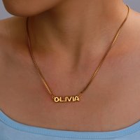 Europe and the United States Cross-border Hot Necklace Pendant Stainless Steel Letter Pendant Niche Design Sense Jewelry
