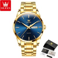 Olevs 6898 Custom Watches Luxury Business Oem Custom Classic Fashion Stainless Steel Waterproof Fashion Quartz Watch for Man
