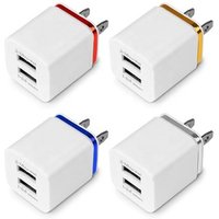Factory Price 2.1A Dual Port USB Cube Power Adapter EU US Plug USB Wall Charger