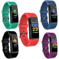 Color Screen Smart Watch Band Wristband Fitness Tracker Smart Bracelet ID115 Plus