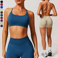 DN-ZCCWX7137 Seamless Yoga Bra Quick Drying and Tight Exercise Running and Fitness Clothes Beautiful Back Yoga Clothing