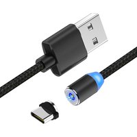 1m 2m fashion led magnetic micro 5a usb cable type c cable 3.0 charging cable