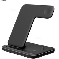 New 2019 Fast Charger For Wireless Headphones Tws Watch Vertical 15W 3 In 1 Qi Wireless Charger Stand
