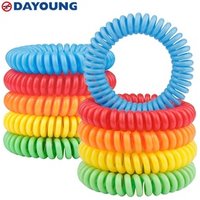 Size adjustable multi color size Pest Control Disposable EVA Natural Deet Free Coil Anti Insect Mosquito Repellent Wristband