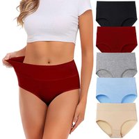 Factory Custom Breathable Eco-Friendly Anti-Bacterial Dot High Waist Pregnant Women's Panties Skin-Friendly Large Size Seamless
