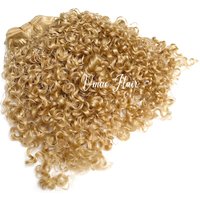 VMAE Exotic Kinky Curly Raw Blond 613 European Soft Full Cuticle Russian 27 Virgin Afro Kinky Coily Human Hair Bundles Extension