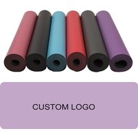 SHENGDE Wholesale Pilates Mat Custom Logo Eco Friendly High Quality Stable Grip Pu Leather Natural Blue Rubber Yoga Mat