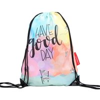 Custom Sublimation Blank Promotion GymSack Vote Drawstring Bag Waterproof Polyester Election Pull String DrawString Backpack