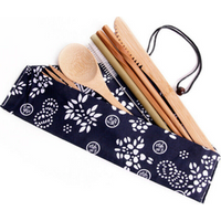 Eco Friendly Cutlery Flatware Set Reusable Portable for Travel bamboo utensils