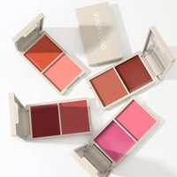 OEM&ODM High Pigment Two-Color Cream Powder Blush Palette Wholesale Lip Cheek Blusher Private Label Waterproof Blush Palette