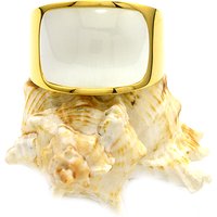 Trending Stainless Steel Men Rings Gold Silver Plated White Stone Opal Rings for Men