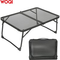WOQI New Arrival Lightweight Portable Durable Foldable Barbecue Picnic Net Table for Outdoor Camping