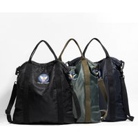 American Retro Quilted Canvas Hand-held Crossbody Motorcycle Bag Cotton-Padded Pilot Helmet Bag Fashion Accessory