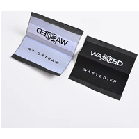 Wholesale Custom T-shirt Sleeve Tags Small Woven Logo Label Garment Clothing Tag
