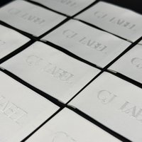 Manufacturers Custom Logo Cotton Garment Neck Label Sustainable End Fold Printed Sewing Fabric Woven Clothing Labels for Clothes