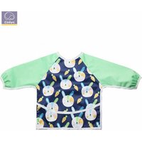 Elinfant Pineapple Print Long Sleeve Bib