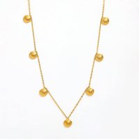 Joolim Jewelry Trendy 18K Gold Plated Summer Shell Pendant Dainty Chain Stainless Steel Necklace for Gift Fashion Jewelry
