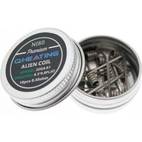 Electronic cigarette vape coil alien fused clapton heating ni80/SS316L/KA1premium coil alien clapton wire coil