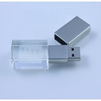 Promotional Gift LED Light 4GB 8GB 16GB 32GB 64GB Crystal USB Flash Drive