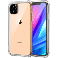 Clear Reinforced Corners TPU Bumper Anti-Scratch Anti-Yellow Transparent Cover Fit Apple iPhone 11 Pro Max