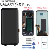 Hot sale lcd screen display for samsung s8 plus mobile phone original,for samsung galaxy s8 plus lcd with frame screen replace