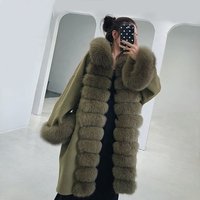 Fox Fur Winter Warm Overcoat