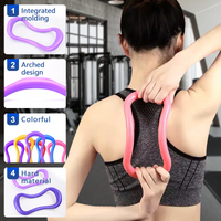 Portable Home Fitness Pilates Circle Ring Stretch Loop with Bag for Waist Back Shoulder Exercise & Yoga Accessory