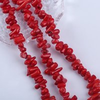 Zhuji 7-Inch Natural Red Coral Rough Stick Branches Beads Polished Wholesale Price Jewelry