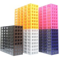 clear plastic stackable storage drawer & Warehouse Divided Plastic Drawer