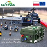 CERRNSS 12v 24v 80ah 100ah 120ah 150ah 200ah Waterproof Solar Lithium LifePO4 Battery Pack Bank Portable Power Station
