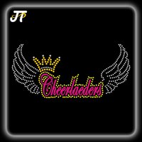 T&J Factory Custom 3D Heart Motif Rhinestone Iron-on Transfer Bling Heat Transfer Design for Clothes Diamond Shape Hot-Fix