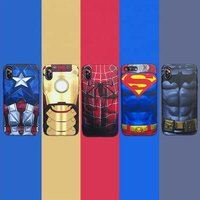 SIKAI 2019 Soft Case Superman Batman Iron Man Captain America Marvel Comics Avenger Soft Phone Case For iPhone