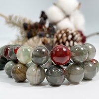 Wholesale Natural African Blood Stone Round Gemstone Loose Beads for Jewelry Making 4mm 6mm 8mm 10 12mm