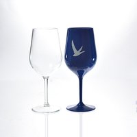 Unbreakable Plastic Crystal Coloured Floating Goblet Glass