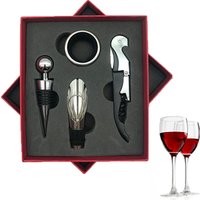 Stainless Steel Bottle Opener 4 Piece Gift Set